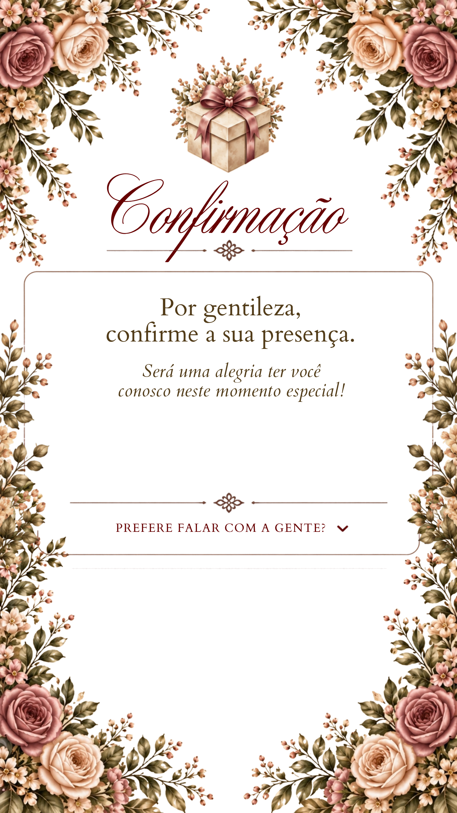Confirmação de Presença